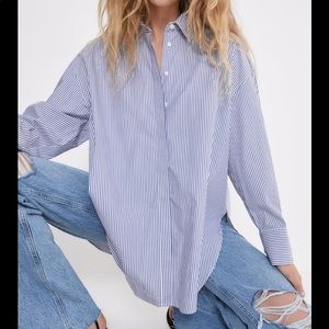 Oversized Striped Shirt